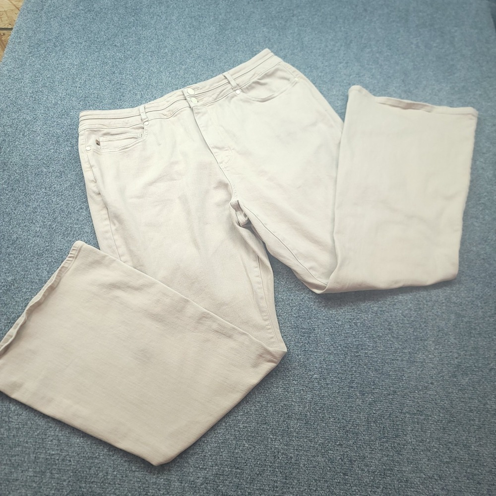Judy Blue Garment Dyed Flare Jeans Beige Tan High Rise JB88623 Plus Size 22W